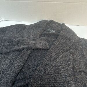 Barefoot Dreams Cozychic Lite Circle Cardigan‎ Gray/Brown Nylon XS/S Style #452